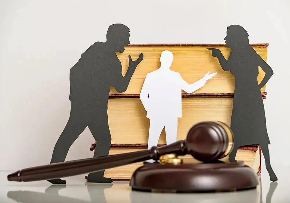 image of couple arguing through divorce Eastleigh